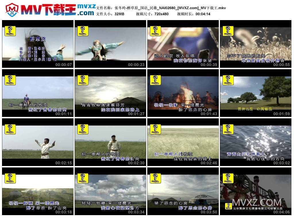 张冬玲-醉草原_国语_民歌_NAI02680